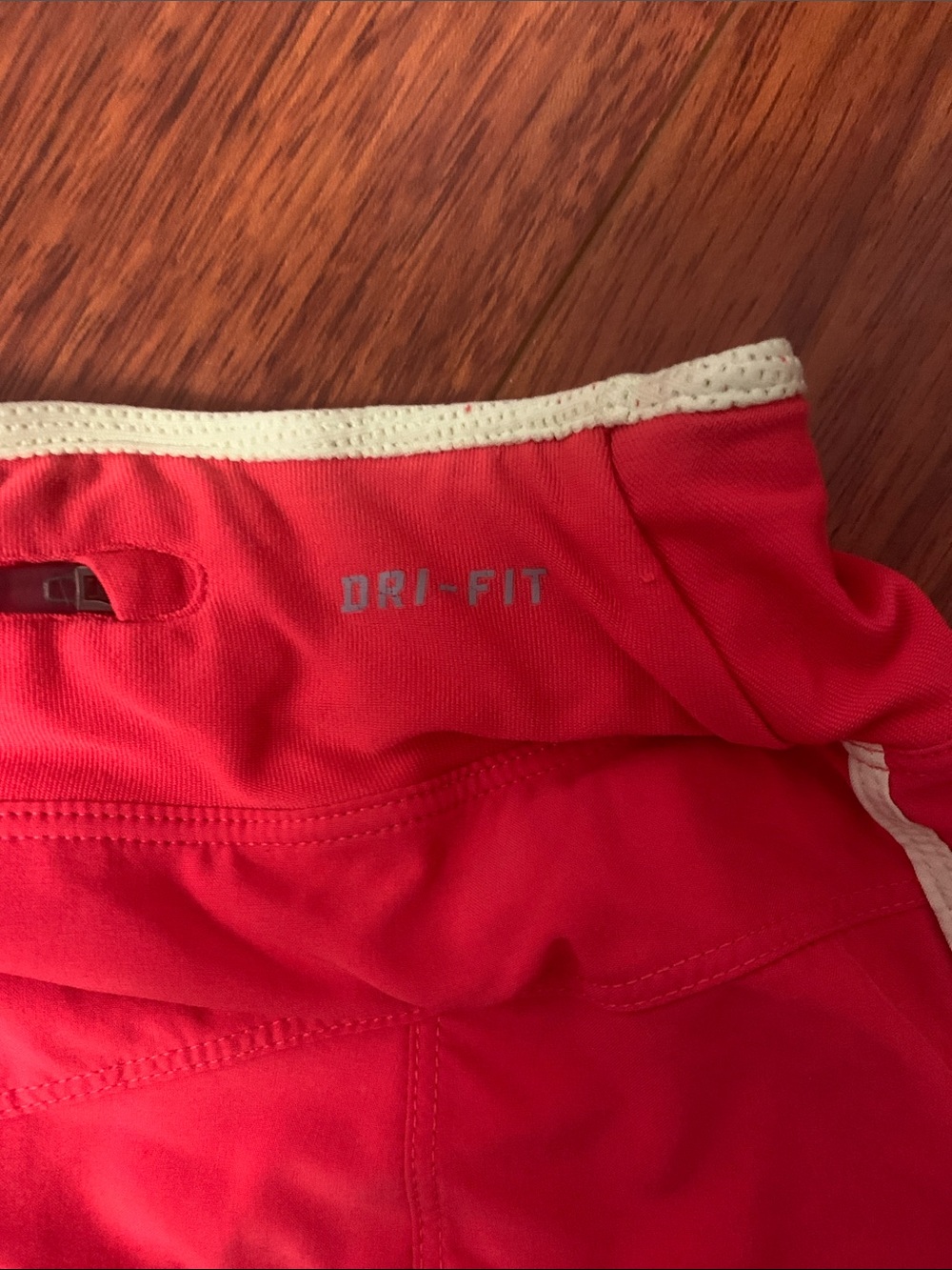 Nike Red Skater Skort with Cream Trim - Picture 5 of 6